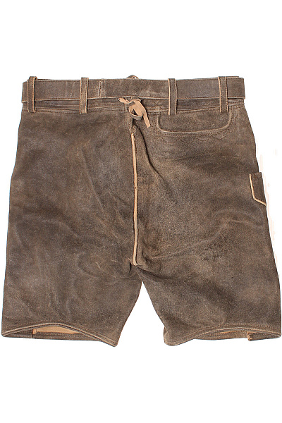 Almsach Pánské Kraťasy s Kapsami Kožené Hnědé Vel. 48 | Almsach | obrázek 2