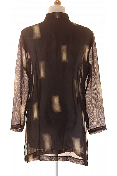 Marks & Spencer Dámská polyesterová průhledná černá košile dlouhá vzorovaná elegantní Velikost XXL | Marks & Spencer | obrázek 3