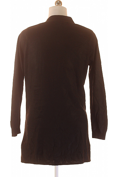 Marks & Spencer Dámský akrylový kardigan hnědý žebrovaný volný lehký bez zapínání Velikost M | Marks & Spencer | obrázek 3