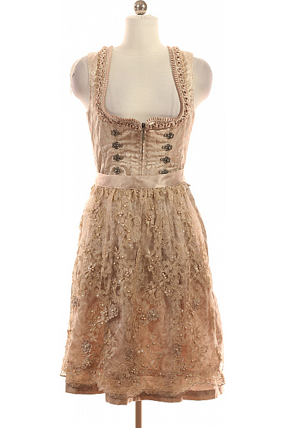 MARJO Šaty Béžové Second Hand Vel. 36