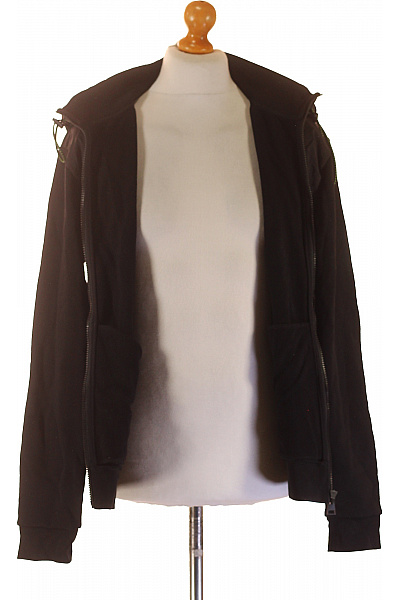 Karl Lagerfeld Pánská bavlněná černá mikina s kapucí na zip streetwear Velikost M | Karl Lagerfeld | obrázek 4