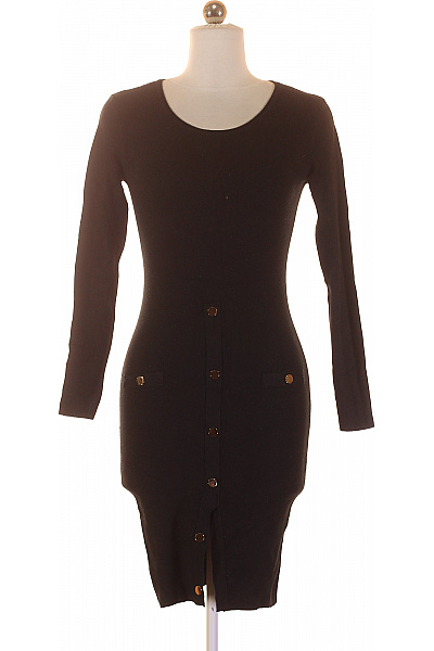  Šaty Pletené Černé Second hand Vel. L/XL | COLLECTION | obrázek 2