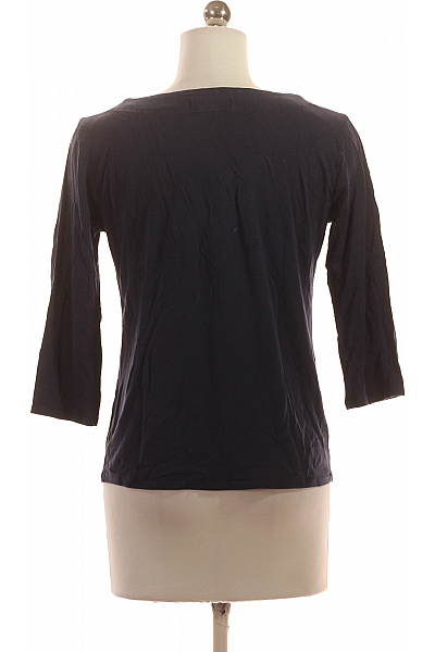 Jednoduché Dámské Tričko Modré Vel. 42 | Unimoda | obrázek 3