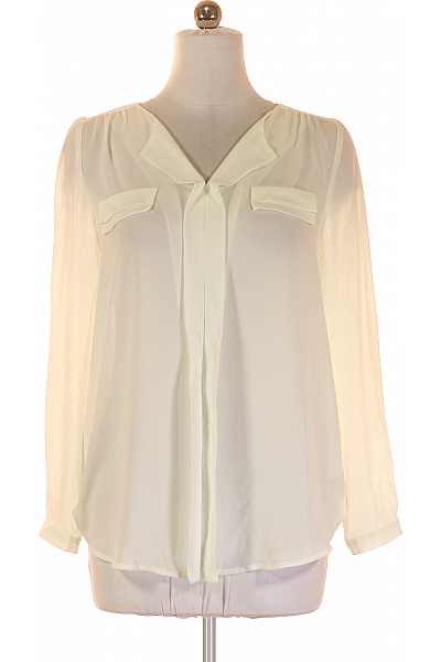 THOM By Thomas Rath Dámská společenská halenka polyester průsvitná dlouhý rukáv elegantní krémová Velikost 40 | THOM By Thomas Rath | obrázek 2