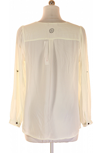 THOM By Thomas Rath Dámská společenská halenka polyester průsvitná dlouhý rukáv elegantní krémová Velikost 40 | THOM By Thomas Rath | obrázek 3