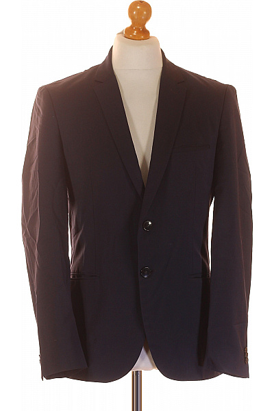 Hugo Boss Pánské Sako Vlněné Modré Vel. 48