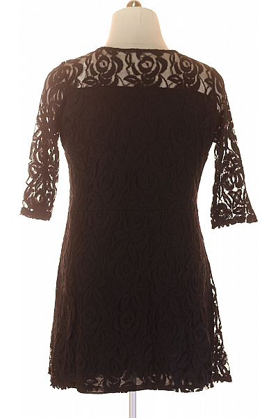  Šaty s Krajkou Černé Vel. XL | Unimoda | obrázek 3