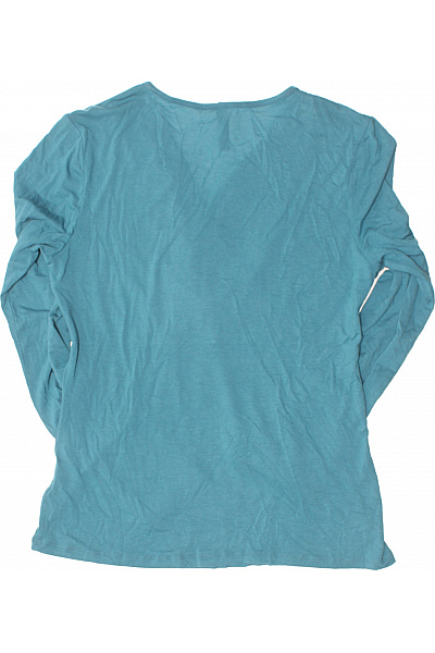 Jednoduché Dámské Tričko Modré Flame Second hand Vel. L | flame | obrázek 3