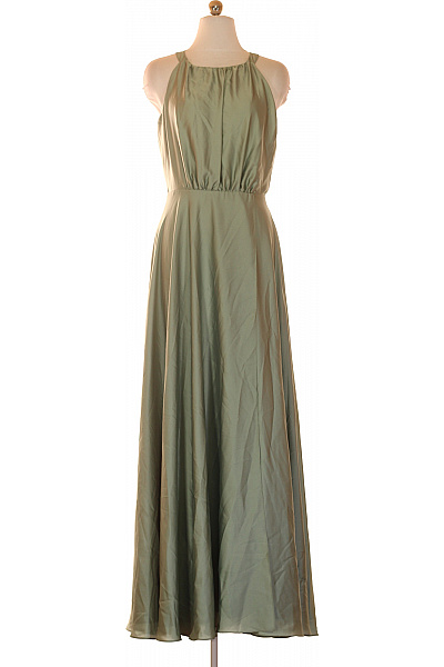 Swing Dámské dlouhé šaty na ramínka společenské zelené Velikost 38 | Swing | obrázek 2