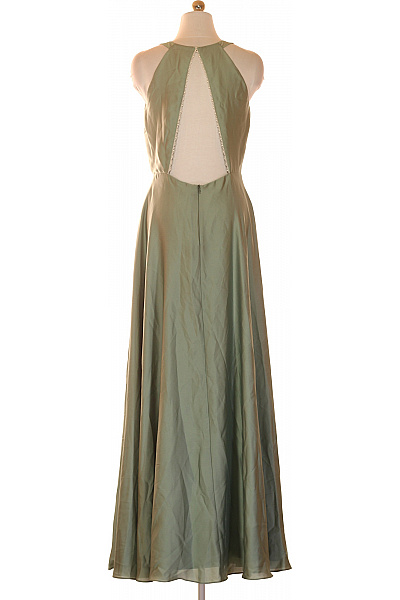 Swing Dámské dlouhé šaty na ramínka společenské zelené Velikost 38 | Swing | obrázek 3