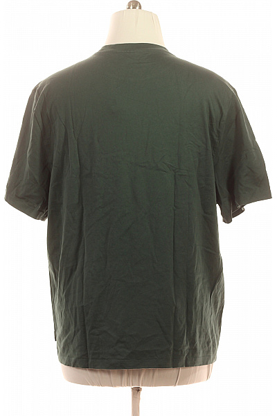 MICHAEL KORS Pánské bavlněné tmavě zelené tričko s krátkým rukávem a řetězovým potiskem Vel. XXL | MICHAEL KORS | obrázek 3