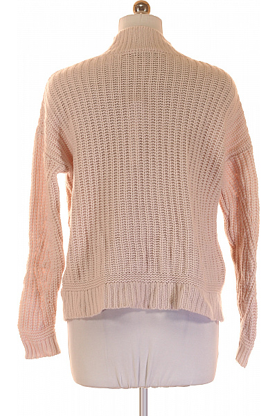 ESISTO Dámský vlněný hrubě pletený rolák růžový volný podzimní Velikost M | ESISTO | obrázek 3