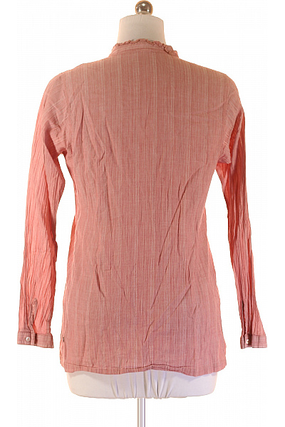 Hugo Boss Dámská růžová tuniková halenka s dlouhým rukávem a volánky Vel. M | Hugo Boss | obrázek 2