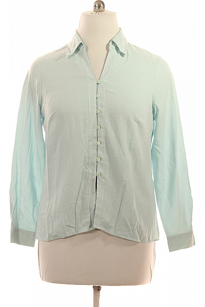Marks & Spencer Dámská viskózová světle modrá společenská košile vypasovaná elegantní Velikost 44 | Marks & Spencer | obrázek 2