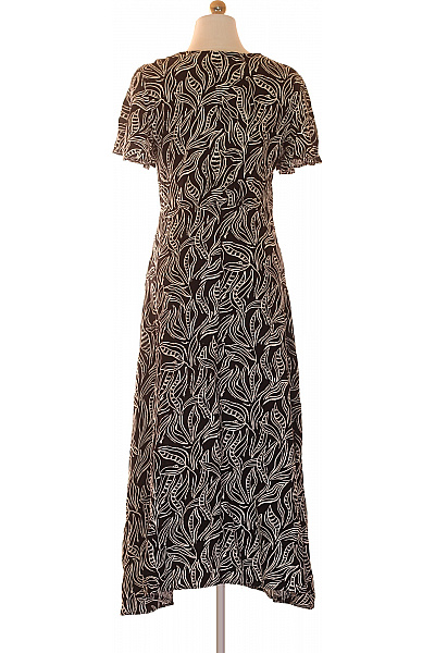 sinsay Dámské šaty s krátkým rukávem květované černé Velikost M | sinsay | obrázek 3