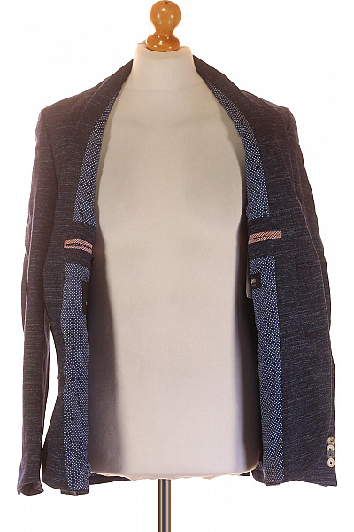 Pánské Sako Modré Vel. 50 | Unimoda | obrázek 4