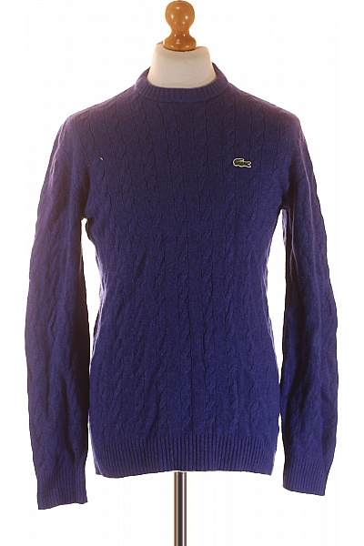LACOSTE Pánský Svetr Modrý Second hand Vel. M | LACOSTE | obrázek 2