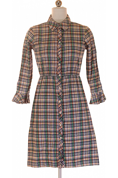 Košilové  Šaty Barevné Vel. 36 | Unimoda | obrázek 2