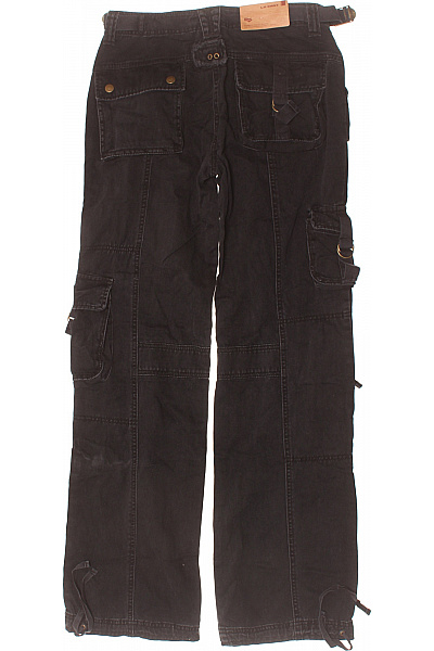 Dámské Kalhoty Černé Second hand Vel. M | LS EAST | obrázek 3