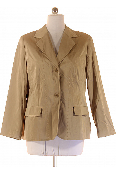SAMOON Dámský béžový blejzr vypasované střih na běžné nošení elegantní Velikost 42 | SAMOON | obrázek 2