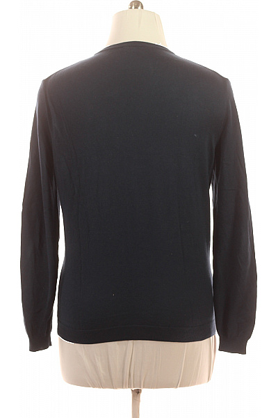 roberto cavalli Pánský tmavě modrý tenký basic pulovr přes hlavu dlouhý rukáv Velikost L | roberto cavalli | obrázek 3