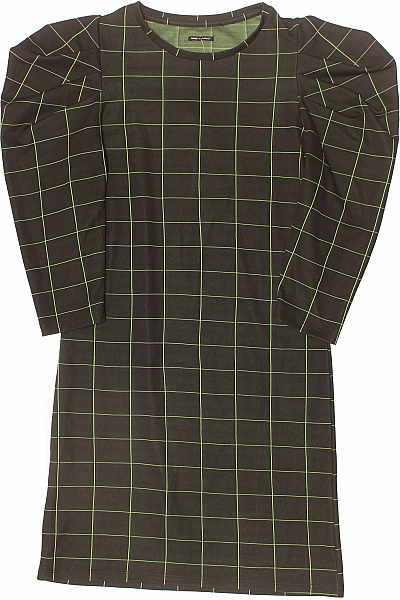 dámské pouzdrové šaty s dlouhým rukávem kostkované volnočasové Velikost S | Unimoda | obrázek 2