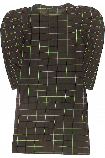 dámské pouzdrové šaty s dlouhým rukávem kostkované volnočasové Velikost S | Unimoda | obrázek 3