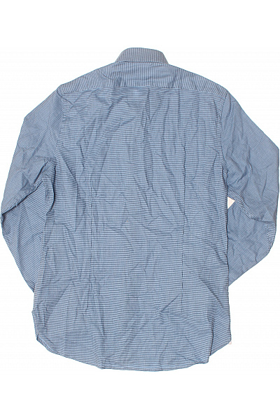 MICHAEL KORS Vzorovaná Pánská Košile Modrá Second hand Vel. 40 | MICHAEL KORS | obrázek 2