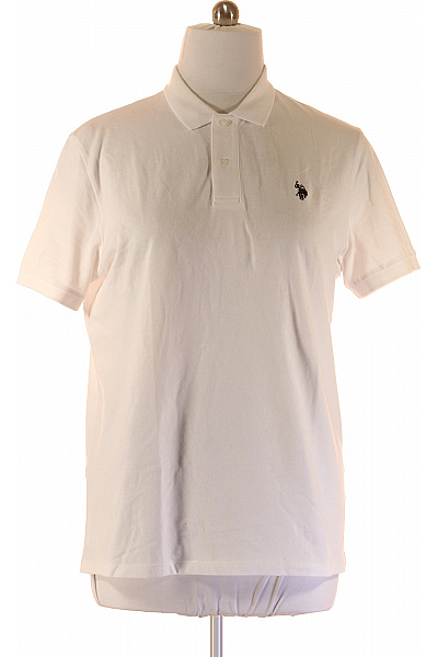 U.S.POLO ASSN. Pánské Tričko Bílé Vel. XL