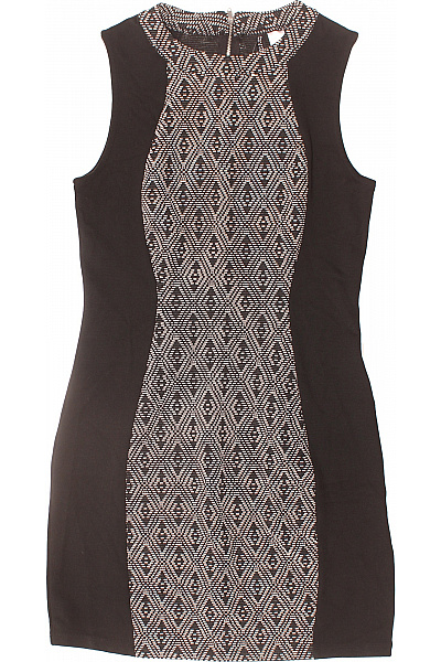 Pouzdrové šaty  Šaty Černobílé Second hand Vel.  40 | HM  | obrázek 2