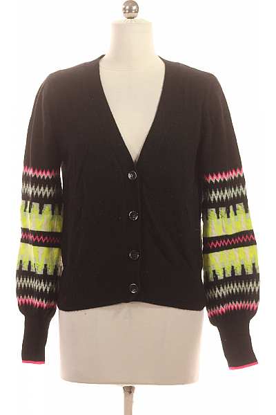 Dámský Cardigan Kašmírový Černý Brodie Cashmere Vel. S