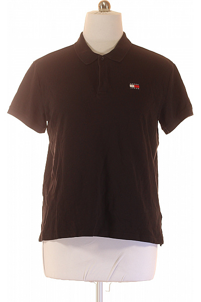 Pánské Tričko s Límečkem Černé TOMMY HILFIGER Vel. XL | TOMMY HILFIGER | obrázek 2