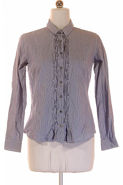 CLOSED Dámská modrá pruhovaná košile slim fit s dlouhým rukávem elegantní Velikost L | CLOSED | obrázek 2