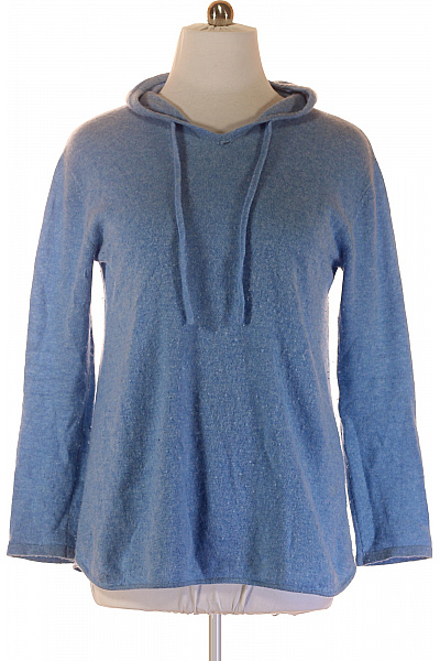 Zwillingsherz Dámský Pulovr Kašmírový Modrý Second Hand