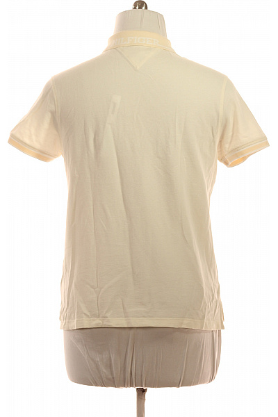 TOMMY HILFIGER Dámské krémové polo tričko s krátkým rukávem a límečkem Vel. L | TOMMY HILFIGER | obrázek 3