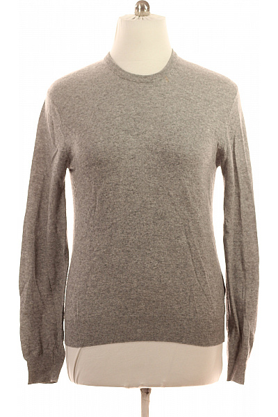 HACKETT Pánský šedý Basic Pulovr Dlouhý Rukáv Přes Hlavu Velikost M