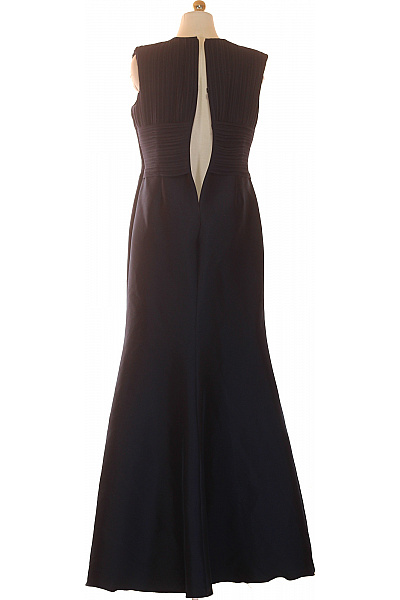 PRONOVIAS Dlouhé společenské šaty černé plisované s hlubokým výstřihem Velikost 44 | PRONOVIAS | obrázek 2