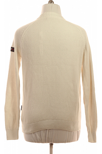 hechter Pánský krémový žebrovaný pulovr přes hlavu Velikost M | hechter | obrázek 3