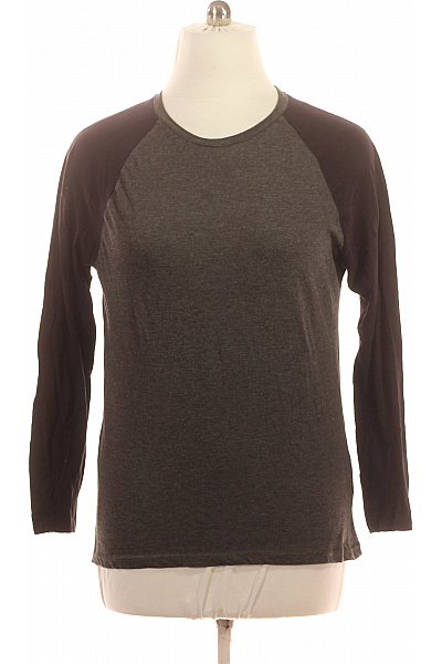 BRAVE SOUL Pánské Tričko Dlouhý Rukáv Raglánový Šedé Tmavě Šedé Basic | BRAVE SOUL | obrázek 2