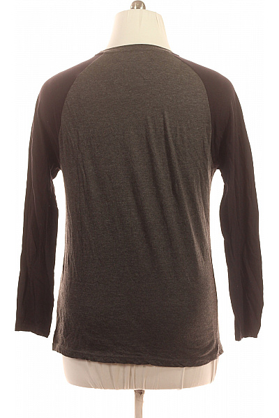 BRAVE SOUL Pánské Tričko Dlouhý Rukáv Raglánový Šedé Tmavě Šedé Basic | BRAVE SOUL | obrázek 3