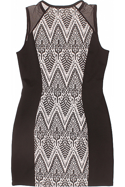 Šaty Černobílé Second hand Vel.  42 | HM  | obrázek 3