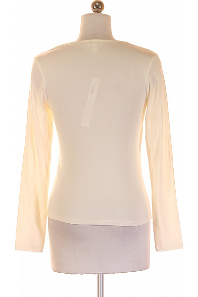 Jednoduché Dámské Tričko Béžové Vel. S | HM  | obrázek 3