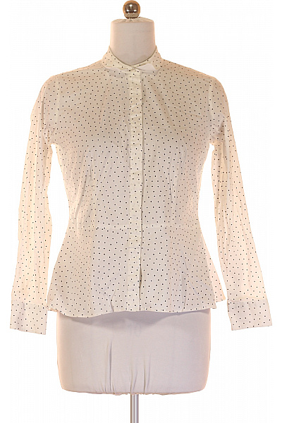 ETERNA Dámská bílá puntíkovaná košile slim fit s dlouhým rukávem elegantní Velikost 40 | ETERNA | obrázek 2