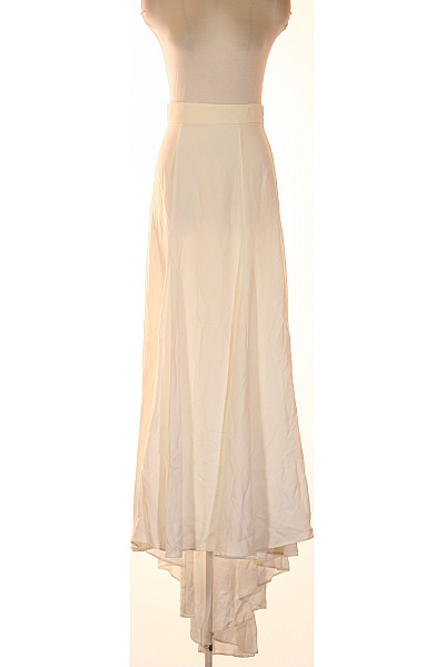 IVY & OAK Dámská dlouhá maxi sukně svatební elegantní bílá splývavá acetátová Vel. 34 | IVY & OAK | obrázek 2