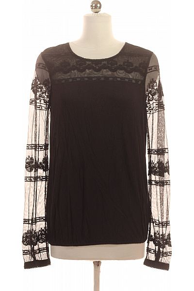 Next Dámské černé tričko s dlouhým rukávem a krajkou průhledné Velikost 36 | Next | obrázek 2