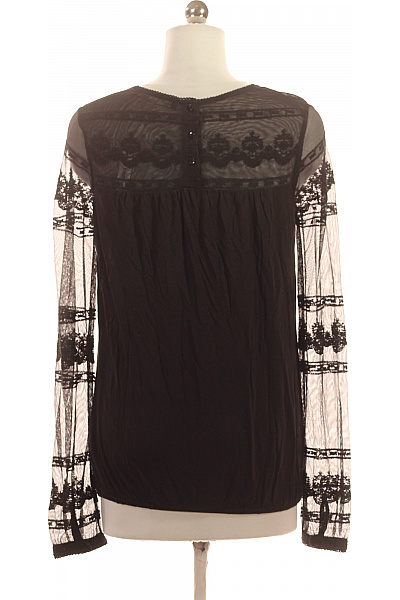 Next Dámské černé tričko s dlouhým rukávem a krajkou průhledné Velikost 36 | Next | obrázek 3