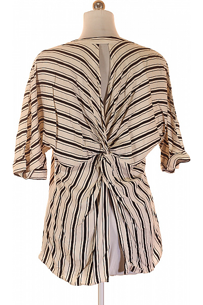 River Island Dámská pruhovaná halenka s krátkým rukávem a výstřihem do V Vel. 42 | River Island | obrázek 2