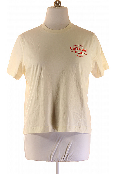 Dámské Tričko s Potiskem Žluté Vel. L | HM  | obrázek 2