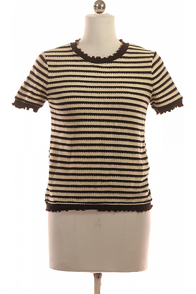 Dámský Pulovr Černobílý ZARA Second hand Vel. S | ZARA | obrázek 2