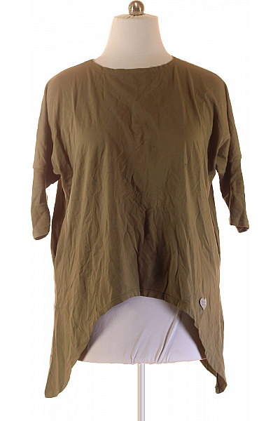 Jednoduché Dámské Tričko Khaki Second hand | Unimoda | obrázek 2